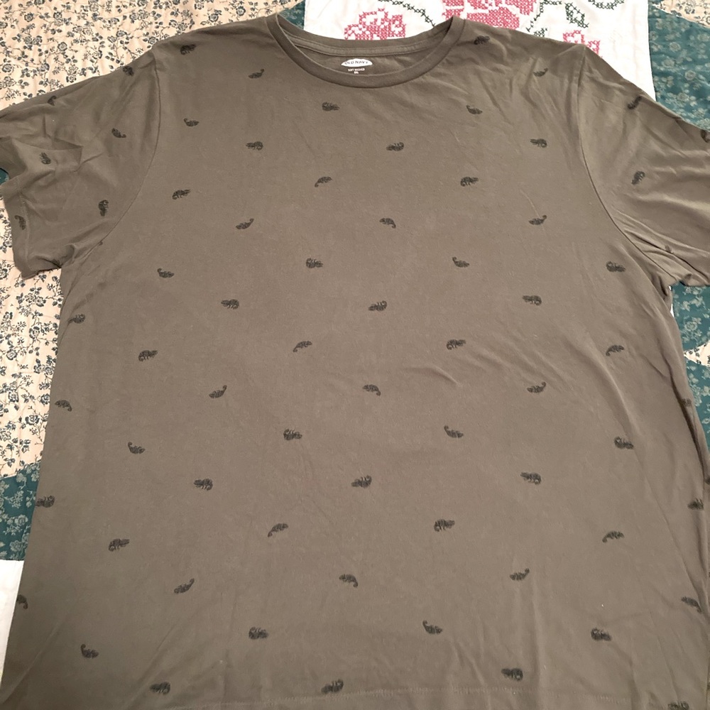 Soft old navy tee- with chameleons!